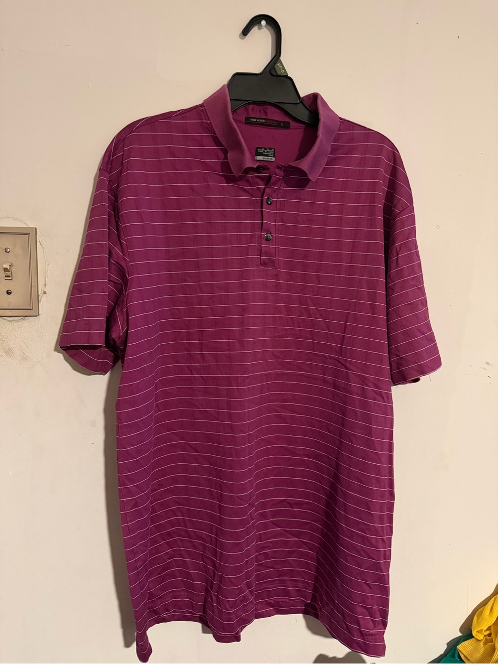 Nike Men's Magenta Striped Polo